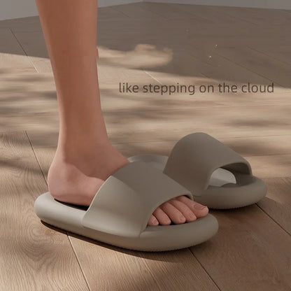Unisex Indoor Outdoor Pillow Slippers – Quick Dry, Soft Cushion