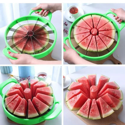 Watermelon Slicer – Stainless Steel Fruit Cutter & Divider for Large Melons and Hami Melon