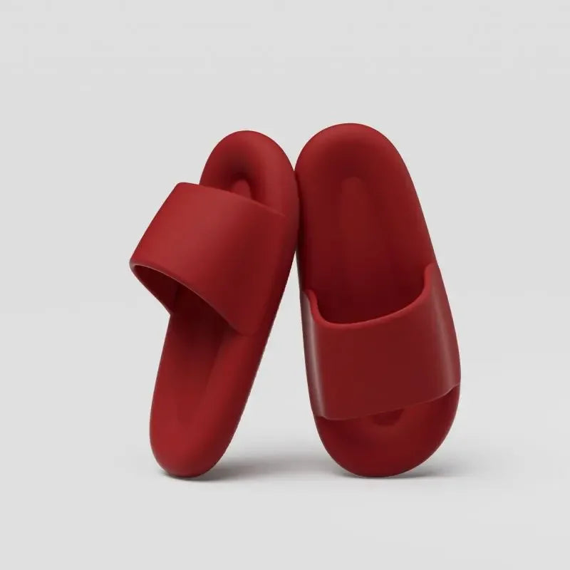 Unisex Indoor Outdoor Pillow Slippers – Quick Dry, Soft Cushion