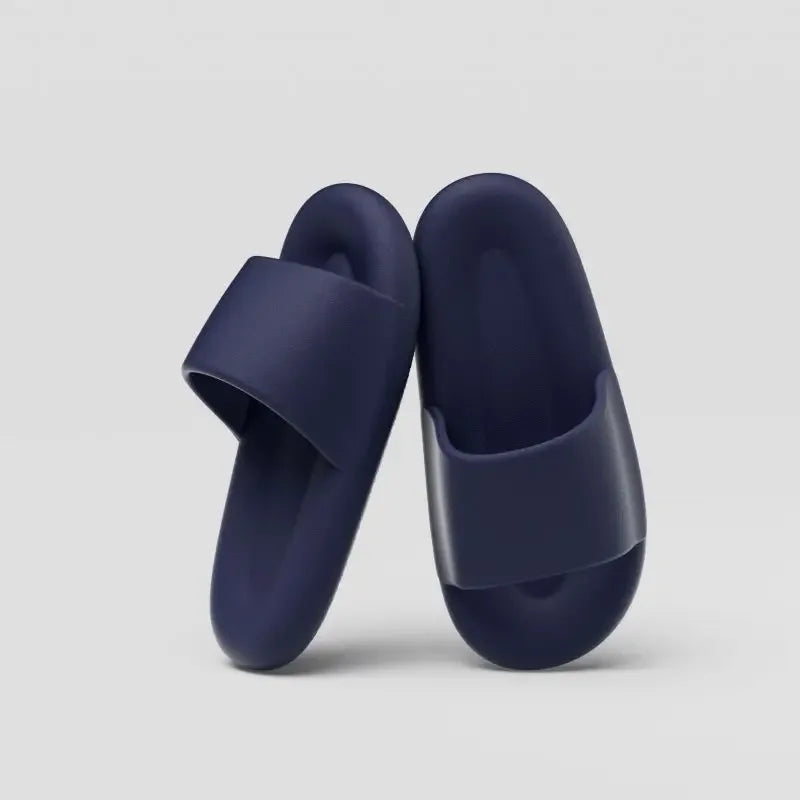 Unisex Indoor Outdoor Pillow Slippers – Quick Dry, Soft Cushion