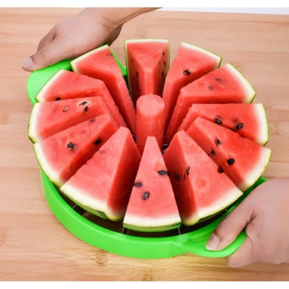Watermelon Slicer – Stainless Steel Fruit Cutter & Divider for Large Melons and Hami Melon