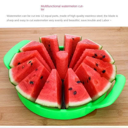 Watermelon Slicer – Stainless Steel Fruit Cutter & Divider for Large Melons and Hami Melon